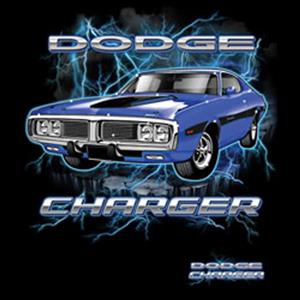 Dodge Charger T-Shirt Black 2X-LARGE