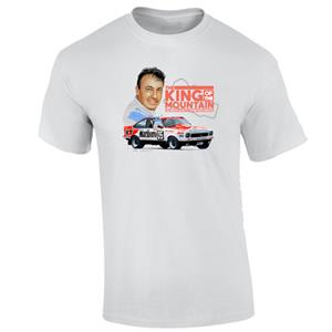 King Of The Mountain Peter Brock T-Shirt White X-LARGE DISCONTINUED