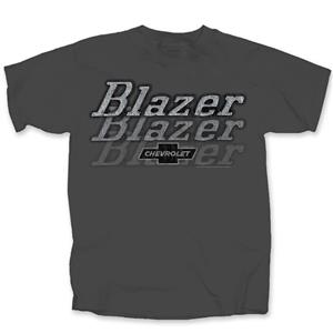 Chevrolet Blazer Triple Logo T-Shirt Charcoal 3X-LARGE
