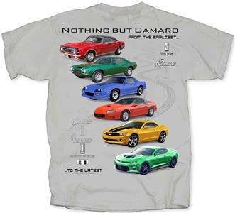 Nothing But Camaro T-Shirt Grey 2X-LARGE