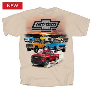 Chevy Trucks Hit The Offroad T-Shirt Stone 3X-LARGE