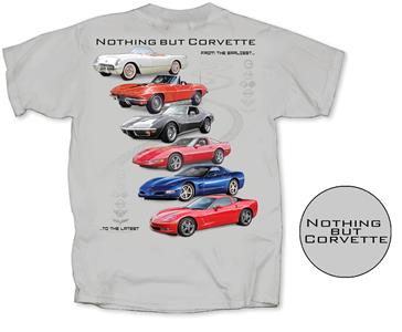 Nothing But Corvette T-Shirt Grey LARGE