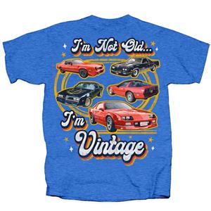 GM I'm Not Old I'm Vintage T-Shirt Blue LARGE