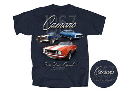 Camaro 1967 Start Your Legends T-Shirt Midnight Blue 2X-LARGE DISCONTINUED