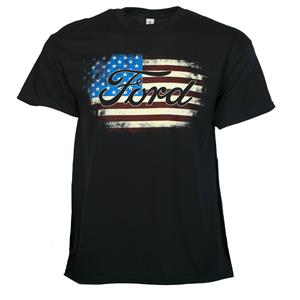 Ford Flag T-Shirt Black LARGE