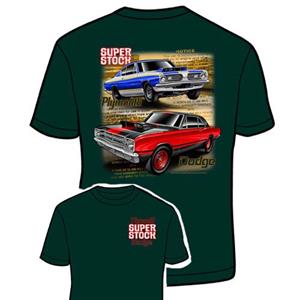 Dodge And Plymouth Super Stock T-Shirt Black X-LARGE