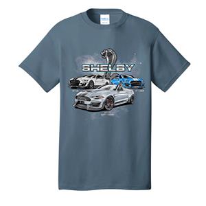 Mustang Shelby GT500s T-Shirt Blue LARGE