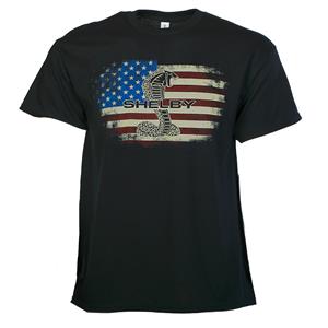Shelby US Flag T-Shirt Black X-LARGE