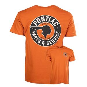 Pontiac Parts And Service T-Shirt Orange 2X-LARGE