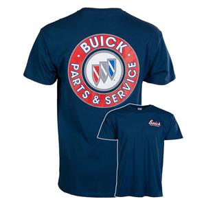 Buick Parts And Service T-Shirt Blue 3X-LARGE