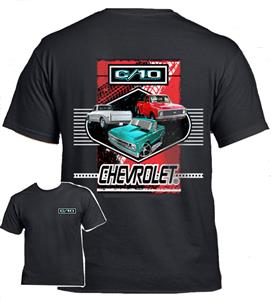 Chevrolet C-10 T-Shirt Black 2X-LARGE
