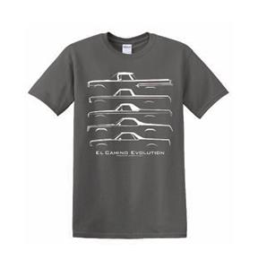 Chevrolet El Camino Evolution T-Shirt Grey 3X-LARGE