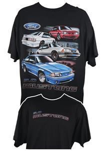 Mustang 5.0 Fox Body T-Shirt Black 2X-LARGE