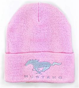 Ford Mustang Pony Beanie Pink