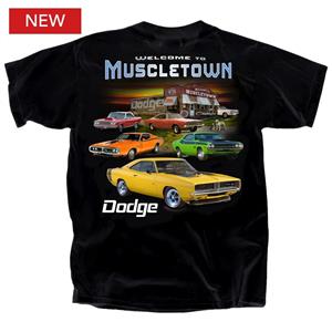 Dodge Welcome To Muscletown T-Shirt Black 3X-LARGE
