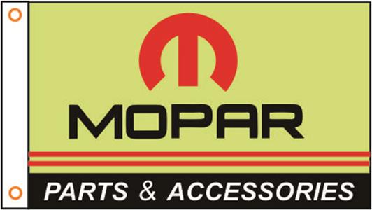 Mopar Parts & Accessories Flag Black/Red/Yellow 150x90cm