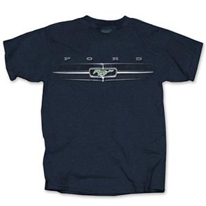 Ford Mustang Grille T-Shirt Navy Blue MEDIUM