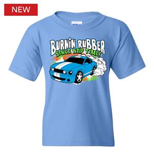 Mustang Burning Rubber Since Nap Time Toddler T-Shirt Blue SIZE 4