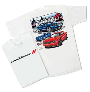 Dodge Challenger T-Shirt White SMALL