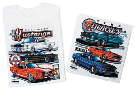 Mustang Racebred T-Shirt White MEDIUM