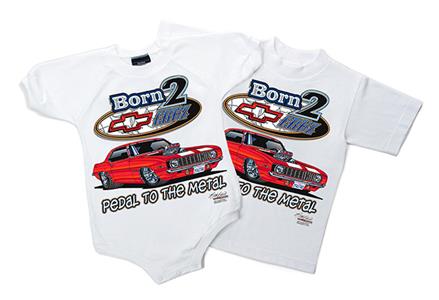 Born To Cruz Camaro Kids T-Shirt White YOUTH MEDIUM 10-12