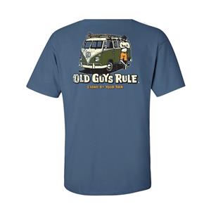Old Guys Rule - Stand By Your Van T-Shirt Light Blue MEDIUM
