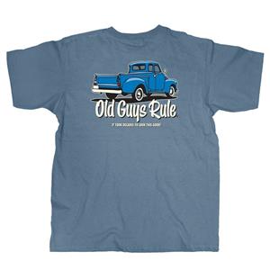 Old Guys Rule - It Took Decades To Look This Good T-Shirt Blue LARGE