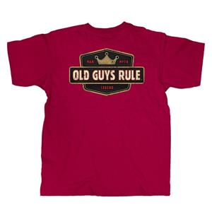 Old Guys Rule - Man Myth Legend T-Shirt Red LARGE