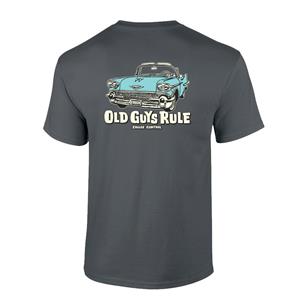 Old Guys Rule - Cruise Control T-Shirt Charcoal Medium DISCONTINUED