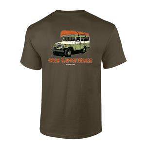 Old Guys Rule - Getaway Car T-Shirt Olive 2X-LARGE