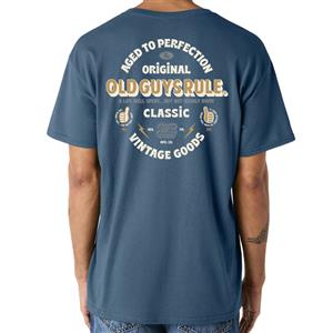 Old Guys Rule - Original Classic Aged To Perfection T-Shirt Indigo 2X-LARGE