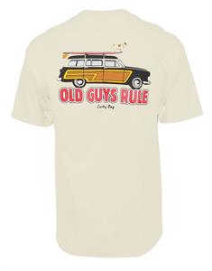 Old Guys Rule - Lucky Dog T-Shirt Stone 2X-Large