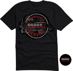 Dodge Brothers Dependable Service Sign T-Shirt Black 2X-LARGE