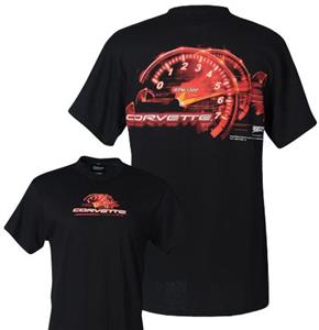 Corvette RPM Redline T-Shirt Black MEDIUM