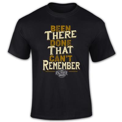 Been There Done That Can't Remember T-Shirt Black LARGE - Click Image to Close