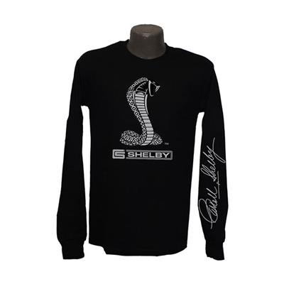 Shelby Cobra Long Sleeved T-Shirt Black 2X-LARGE - Click Image to Close