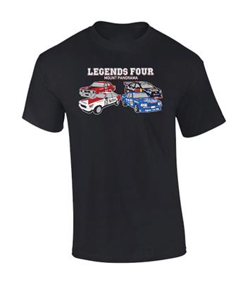 Four Legends Mount Panorama T-Shirt Black 2X-LARGE - Click Image to Close