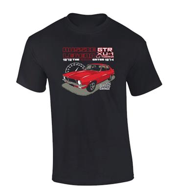 Aussie Legend LJ Torana GTR XU-1 T-Shirt Black X-LARGE - Click Image to Close