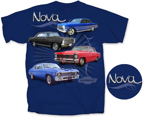 Nova Collection T-Shirt Blue LARGE DISCONTINUED - Click Image to Close