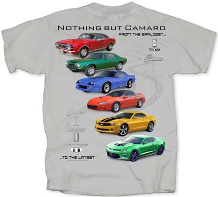 Nothing But Camaro T-Shirt Grey X-LARGE - Click Image to Close