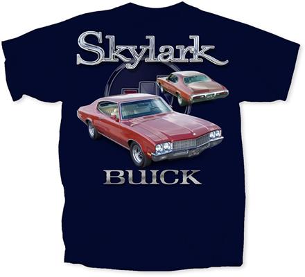 Buick Skylark T-Shirt Navy Blue LARGE - Click Image to Close
