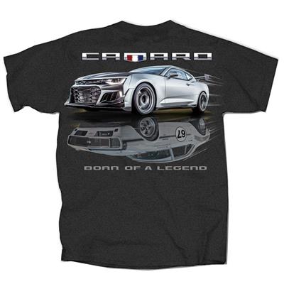Camaro Legend Reflection T-Shirt Grey LARGE - Click Image to Close