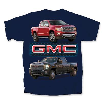 GMC Trucks T-Shirt Navy Blue MEDIUM - Click Image to Close