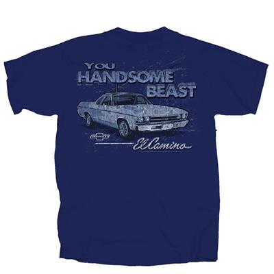 El Camino You Handsome Beast T-Shirt Blue 2X-LARGE - Click Image to Close