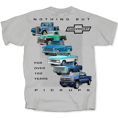 Nothing But Chevrolet Pickups T-Shirt Grey SMALL - Click Image to Close