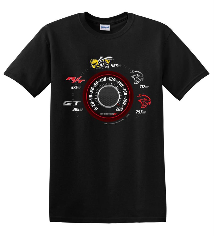 Dodge Speedo T-Shirt Black MEDIUM - Click Image to Close