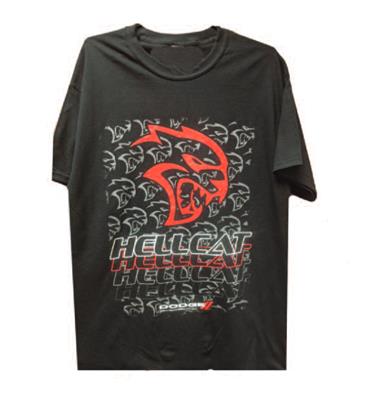 Dodge Hellcat Triple Threat T-Shirt Black LARGE - Click Image to Close