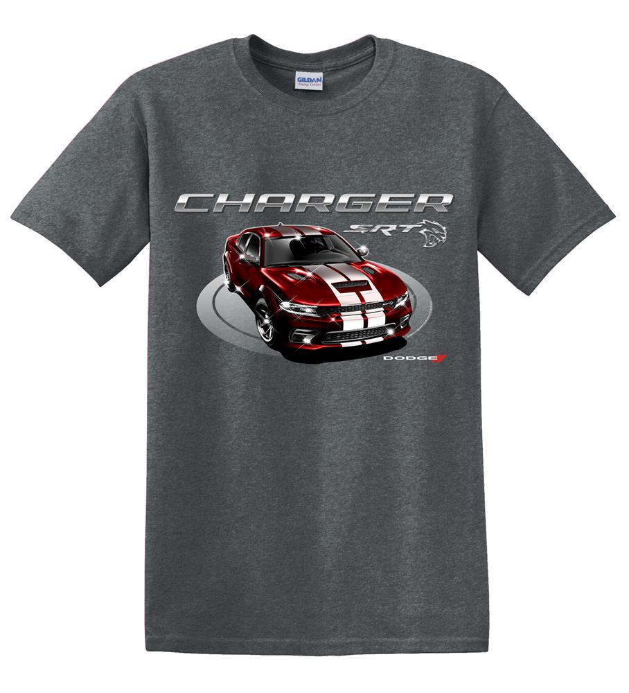 Dodge Charger GR SRT T-Shirt Grey LARGE - Click Image to Close