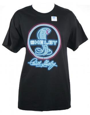 Shelby Neon T-Shirt Black LARGE - Click Image to Close