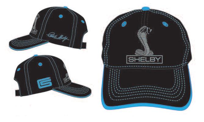 Shelby Cobra Logo Signature Cap Black/Blue - Click Image to Close